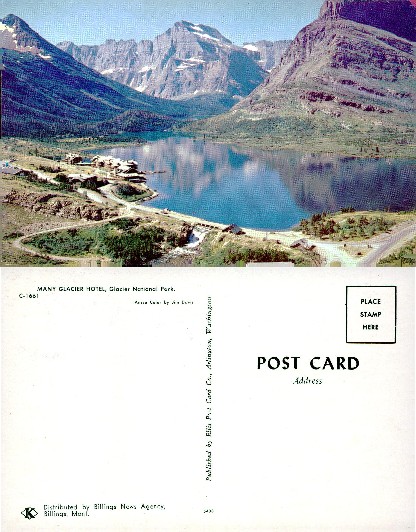 Many Glacier Hotel & Lake, Mountains