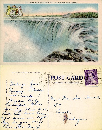 Horseshoe Falls of Niagara from Canada