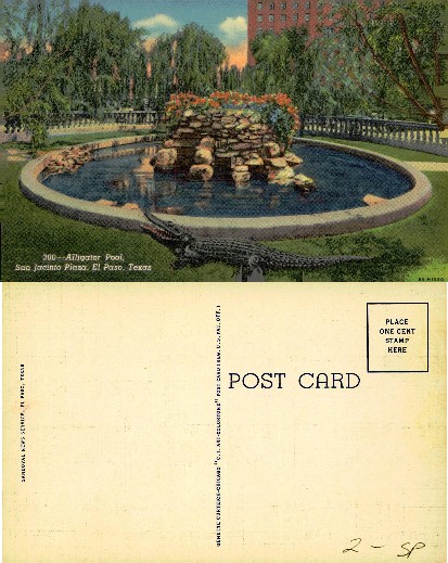 Alligator Pool, San Jacinto Plaza