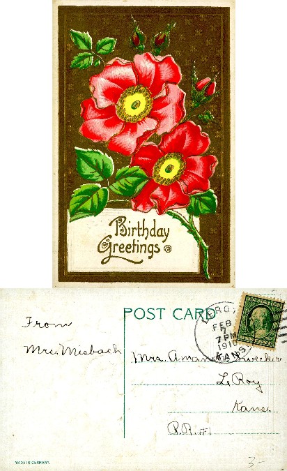 Floral Birthday Greeting Card