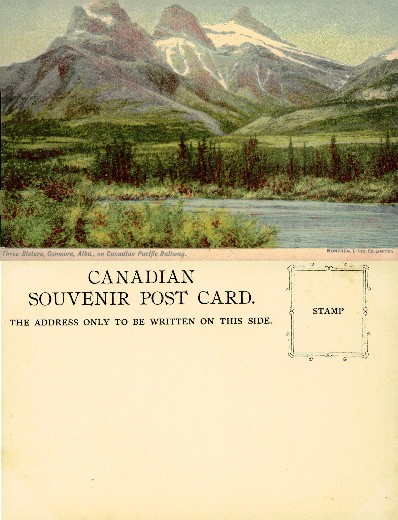 Three Sisters Mountains and River