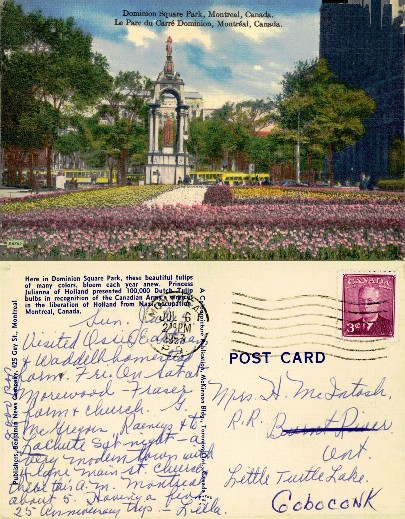 Dominion Square Park with Tulips