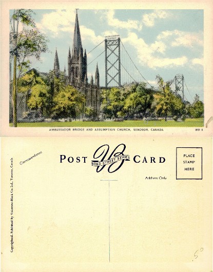 Ambassador Bridge & Assumption Church