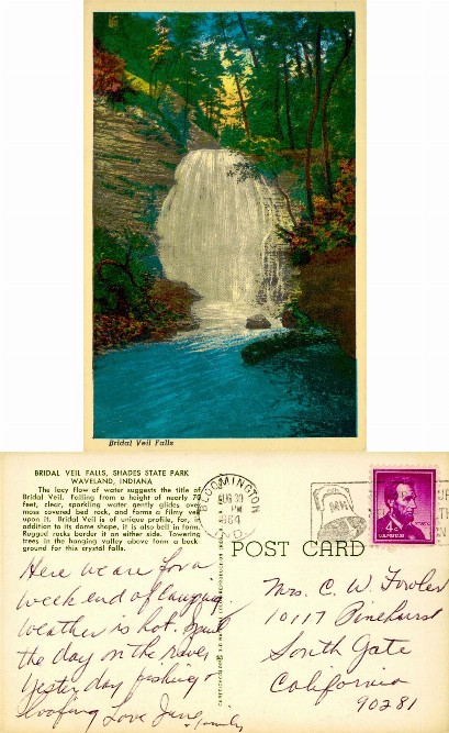Bridal Veil Falls, Shades State Park