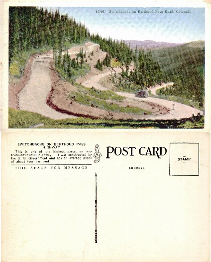 Switchbacks on Berthoud Pass Road