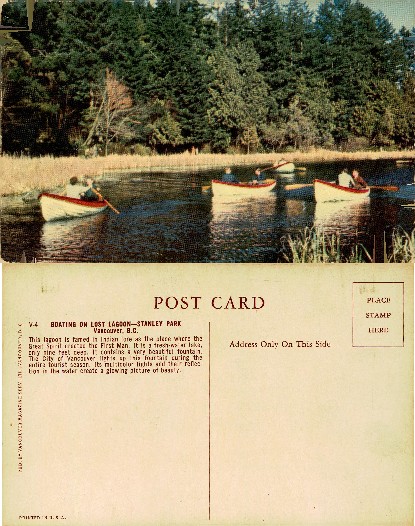 Boating on Lost Lagoon, Stanley Park