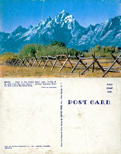 Grand Teton Vista with Fence