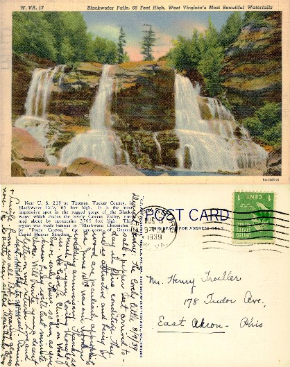 Blackwater Falls, West Virginia Waterfall