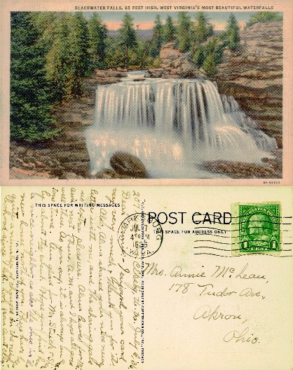 Blackwater Falls Waterfall Scene