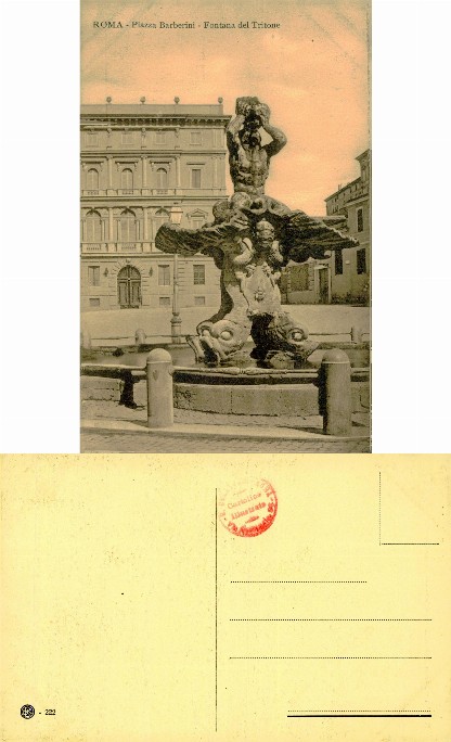 Fontana del Tritone, Piazza Barberini