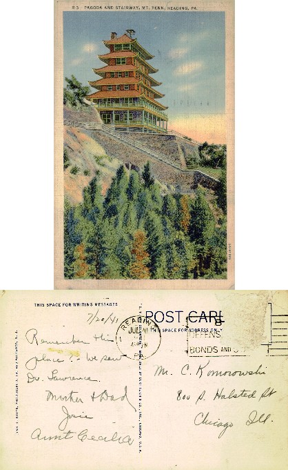 Pagoda and Stairway on Mt. Penn
