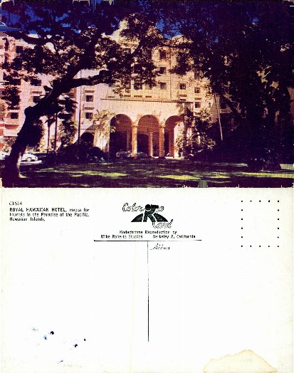 Royal Hawaiian Hotel Entrance