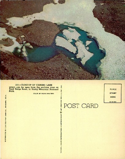 Close-up of Iceberg Lake