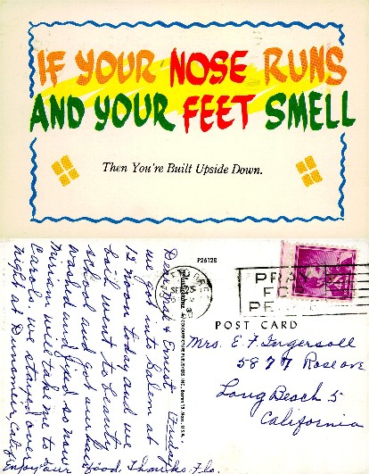 Humorous Rhyming Message Card