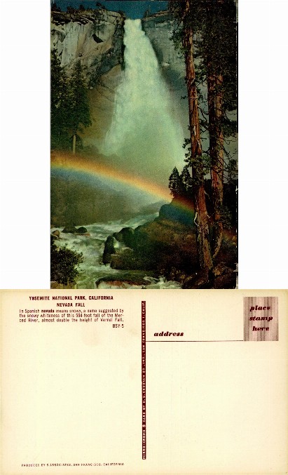Nevada Fall with Rainbow