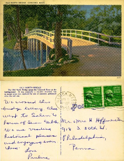 Old North Bridge over River
