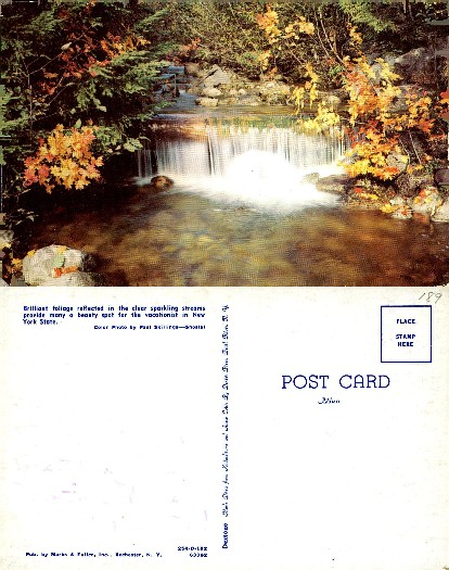 Autumn Waterfall in New York State
