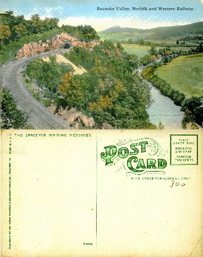 Roanoke Valley with Railway Line