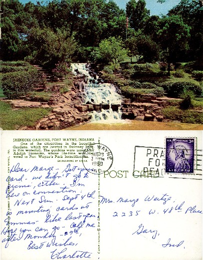 Waterfall in Park Garden