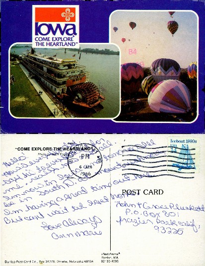 Iowa Steamboat & Hot Air Balloons