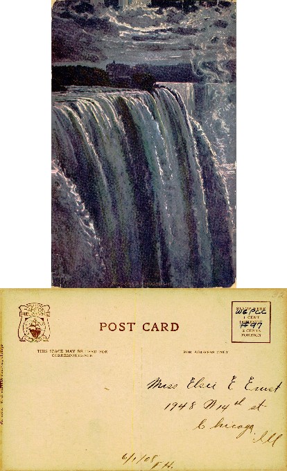 Waterfall by Moonlight