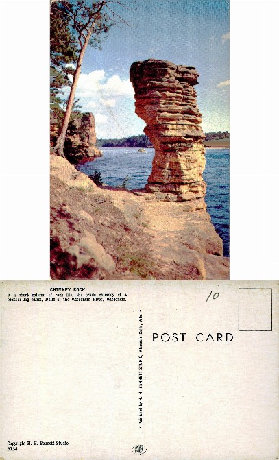 Chimney Rock, Wisconsin River Dells
