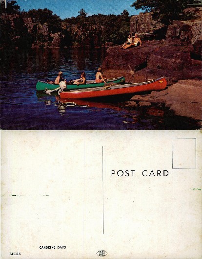 Canoeing and Sunbathing on Rocky Lake