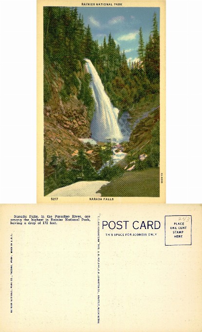 Narada Falls in Rainier National Park