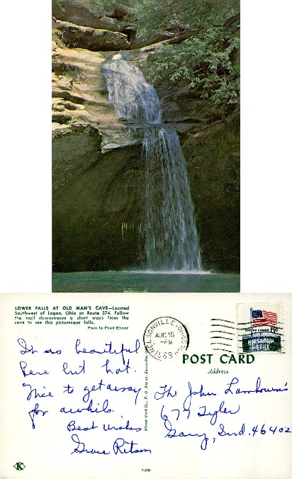 Lower Falls at Old Man's Cave
