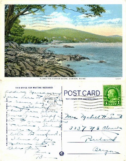 Harbor Shore with Hills and Boat