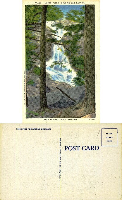 Upper Falls in White Oak Canyon