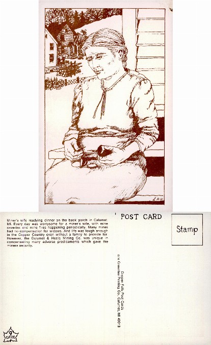 Miner's Wife on Back Porch