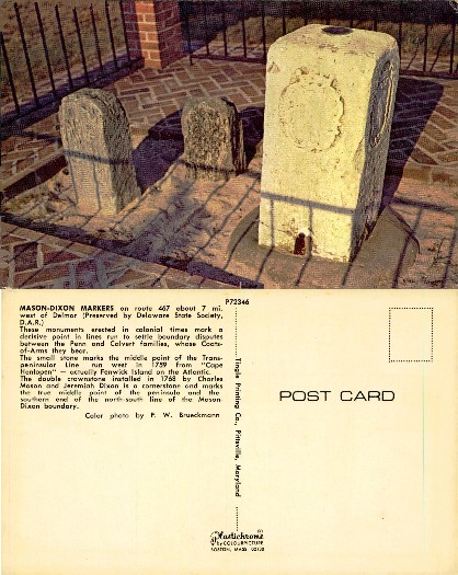 Mason-Dixon Boundary Markers