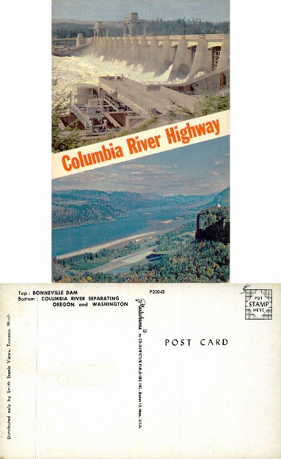 Bonneville Dam and Columbia River