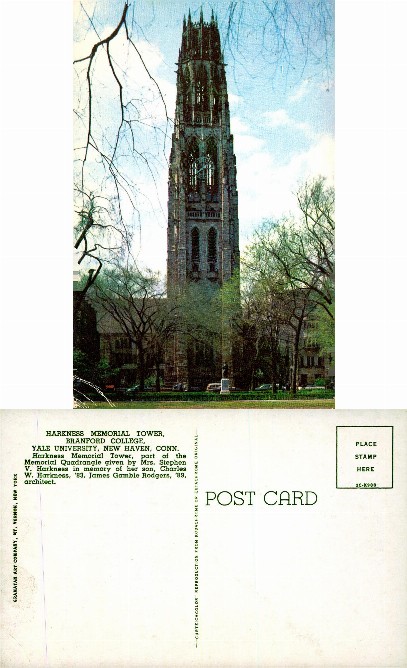 Harkness Memorial Tower, Yale Univ.