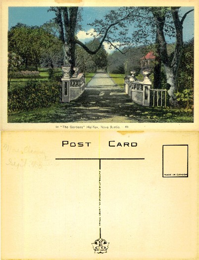 Garden Pathway with Stone Railings