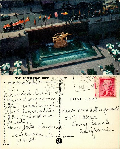 Rockefeller Center Plaza View
