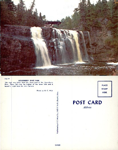 Gooseberry Falls Waterfall & Bridge