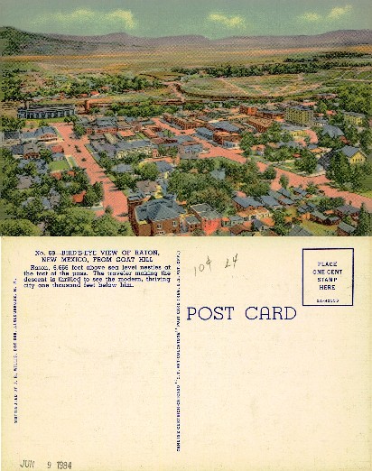 Bird's-Eye View of Raton