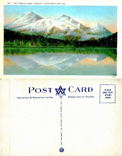 The Three Sisters Mountains & Lake