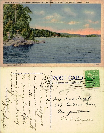 Big Tupper Lake with Paradise Point