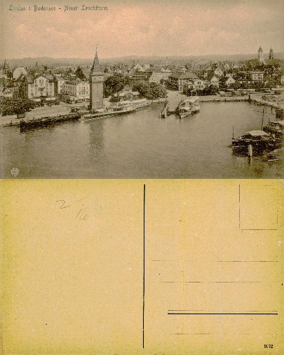 Lindau Harbor and New Lighthouse