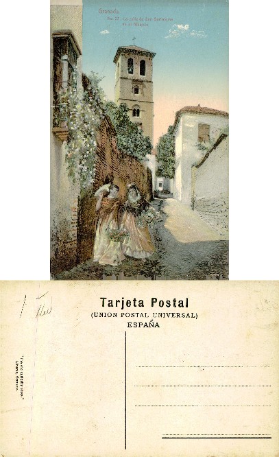 Granada Street Scene with Women