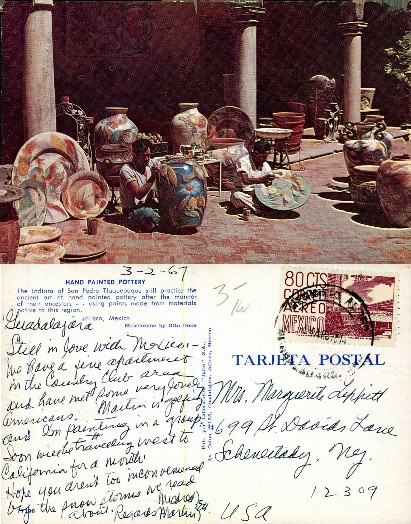 Mexican Potters Painting Ceramics