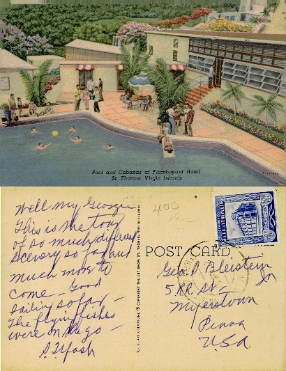 Flamboyant Hotel Pool and Cabanas