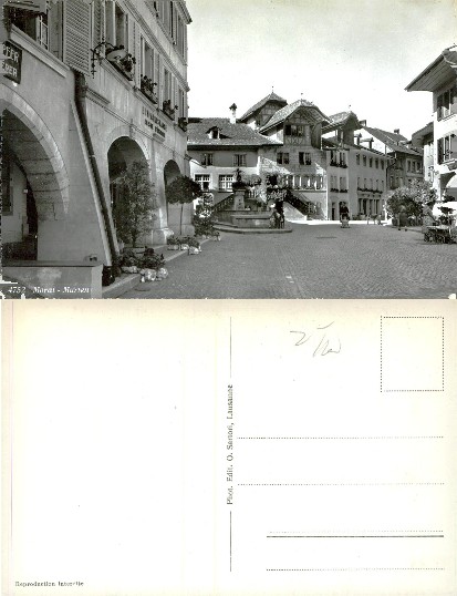 Town Square with Fountain & Arcade
