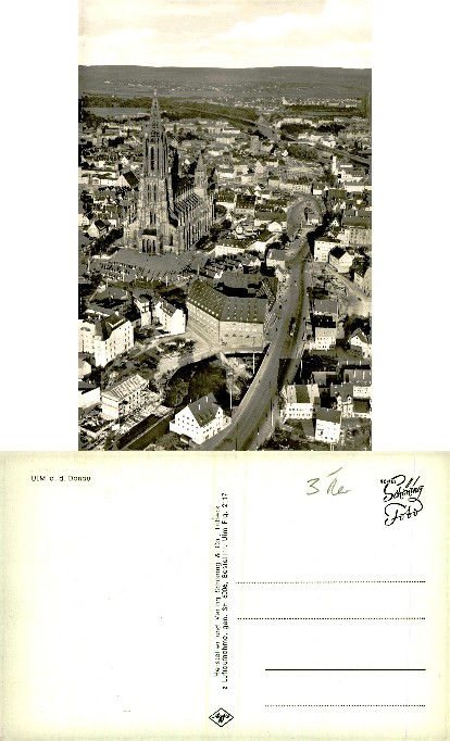 Aerial View of Ulm with Cathedral