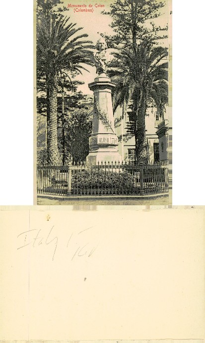 Columbus Monument & Palm Trees