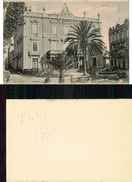 Ornate Building with Palm Trees