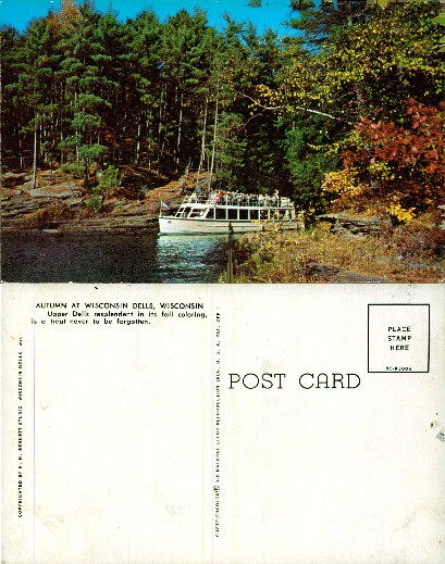 Sightseeing Boat in Autumn Dells